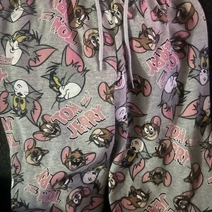 Tom and Jerry Gray Pajama Pants XS